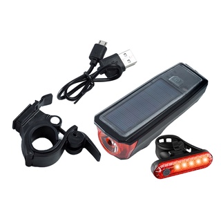 Rechargeable LED Bicycle Bike Head Light Headlight Front Lamp + 140dB Horn