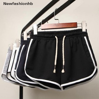 (newfashionhb) mujer verano deportes cintura elástica pantalones cortos casual playa pantalones cortos en venta