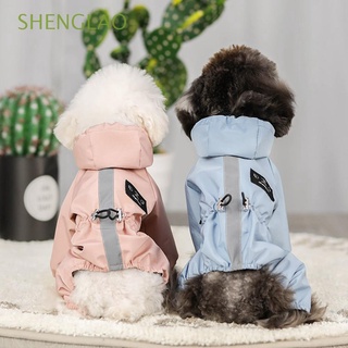 Shenglao sudor suministros para perros al aire libre reflectantes transpirable malla impermeable Cachorro abrigo abrigo para lluvia/Multicolor