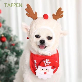 tappen bulldog mascota sombrero de navidad pomeranian mascota triángulo bufanda bandana santa sombrero para pequeño mediano grande perro gato invierno disfraces de peluche/francés decoración ropa para mascotas