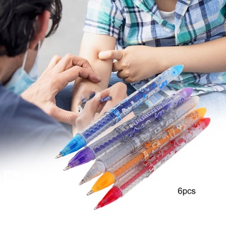 hfz 6 pzs/juego de lápices de maquillaje coloridos de cabeza suave/pintura facial de mano para entretenimiento