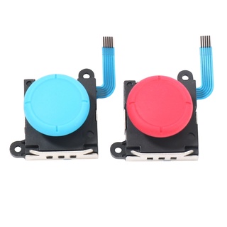 joystick analógico 3d joy-con reemplazo izquierdo/derecha pulgar para nintendo switch/switch lite controlador y consola - 2 pack (rojo+azul) (2)