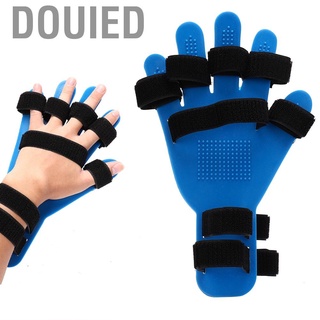 Douied Finger Points Splint Hand Wrist Training Orthosis Orthotics Silicone Convenient for Outdoor Home