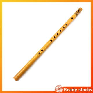 Flauta de bambú tradicional de 44 cm, instrumento Musical de flauta Vertical