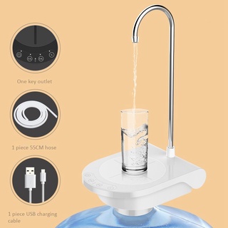 dispensador de agua embotellada usb recargable dispensador de agua inalámbrico blanco (4)