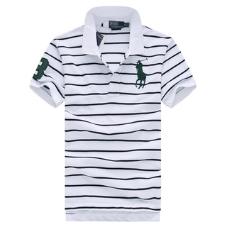 Camisa Polo de rayas Polo Ralph Laurens camiseta Polo Polo con Manga corta (3)