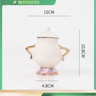 NEW Beauty and The Beast Mrs. Potts Chip Tea Pot Cup Set Teapots Mug Lovely Christmas Gift (9)