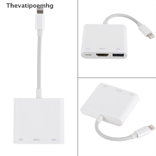 thevatipoemhg MaximalPower 3-in-1 Lightning to HDMI & USB Female OTG Adapter for iPhone iPad Popular goods