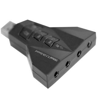 [shensen] Adaptador De audio Virtual 7.1 con Adaptador De tarjeta De sonido/micrófono Usb 3.5mm