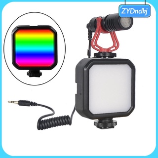 RGB LED Luz De Relleno Adecuado Regulable 7W A Todo Color Portátil Type-c Mix (9)