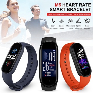 M5 Smartwatch Bluetooth 4.2 con Monitor De presión Sanguínea y ritmo cardiaco/Rastreador Fitness tffendi