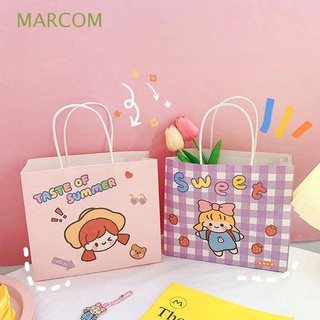 marcom ins bolsas de regalo durable pack bolsas de compras lindo regalos de dibujos animados oso con asa para niños fiesta favores