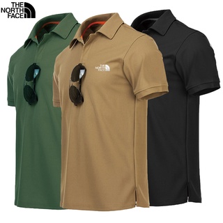The North Face Men's Short Sleeve Fashion Casual Breathable Thin Polo Shirt Oversized Half Sleeve Top