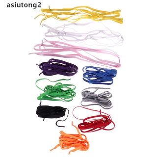 (Asiutong2) 1 par de cordones de goma elástica sin corbata con hebilla 11