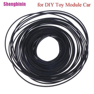 [Shengbinin] correas redondas de transmisión de poleas de goma para bricolaje, módulo de juguete, motor de coche