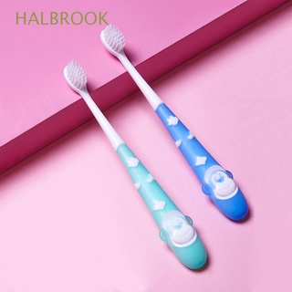 halbrook niñas niños cepillo de dientes lindo bebé cuidado oral entrenamiento cepillo de dientes limpieza de la boca animales manual de dibujos animados suave niños artículos de tocador