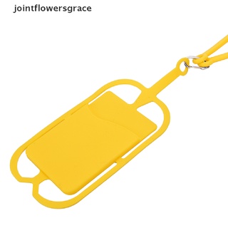 jgco 1pc silicona cordón caso cubierta titular sling collar correa de muñeca para teléfono celular grace (8)