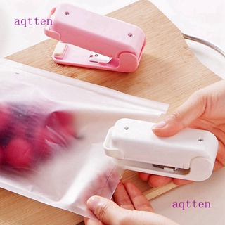 Aqtten Mini Sellador De Calor Portátil Conveniente Paquete De Plástico De Almacenamiento De La Máquina De Sellado De Alimentos Snack Accesorios De Cocina
