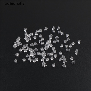 Ogiaoholiy 100pcs Earrings Jewelry Accessories Bullet rubber Ear Plugging/blocked DIY CO