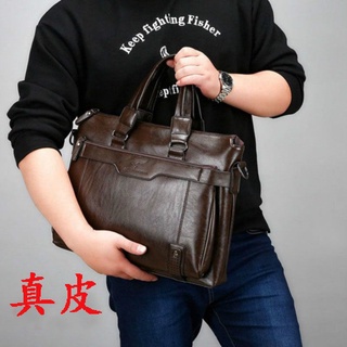 canguro bolsa de los hombres bolsos de cuero de gran capacidad portátil bolsa de los hombres maletín de los hombres bolsa de negocios casual horizontal (1)