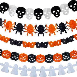 Feliz Halloween tema Horror araña calabaza calavera fantasma murciélago bandera decoración fiesta decoraciones fiesta necesidades fiesta suministros