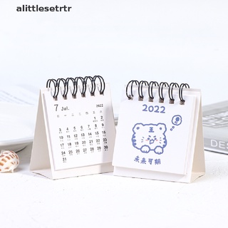 1pc 2022 lindo creativo mini escritorio calendario decoración papelería suministros escolares.