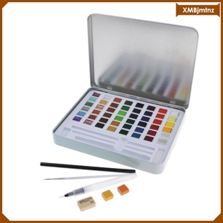 36/48 colores acuarela pinturas con pincel para dibujar pintura kits de arte