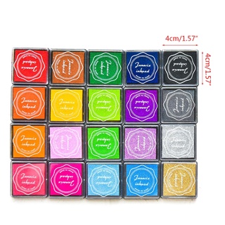 dnxxxx 20 Colores Craft Ink Stamp Pads Pigment Inkpad Para DIY Scrapbooking Tinta Almohadilla (2)