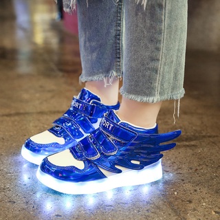 Zapatos luminosos coloridos para niños zapatos grandes, medianos y pequeños para niños con luces fluorescentes luminosos para niños brillantes zapatos para niñas (2)