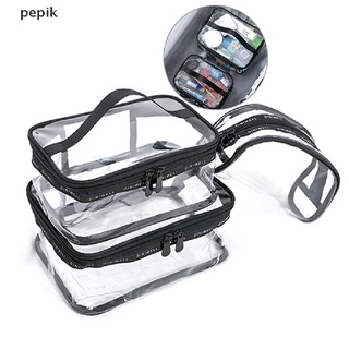 [pepik] transparente transparente pvc viaje cosméticos maquillaje neceser bolsa de lavado bolsa de cremallera bolsa [pepik]