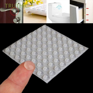 TRUTHIC 50/64/80/100PCS Transparent Furniture Door Stopper Prevent Noisy Damper Silicone Buffer Pads Bumper Collision Cushion Durable Anti-slip Self-adhesive