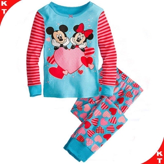 [kitty] niñas bebé de dibujos animados minnie cat servicio a domicilio traje de aire acondicionado traje pijamas (2)