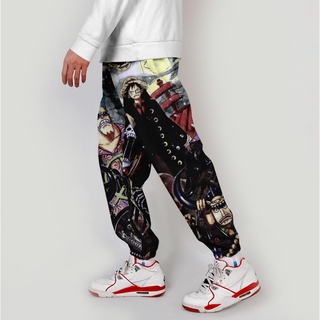 3d Anime Cargo pantalones Harajuku Streetwear cintura elástica Harem Hip Hop Joggers pantalones
