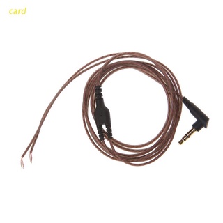 tarjeta de 3.5 mm ofc core jack de 3 polos cable de audio de bricolaje auriculares de mantenimiento de alambre