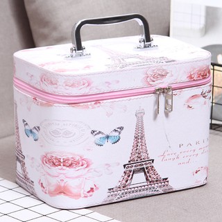 Bolsa cosmética de gran capacidad de dibujos animados lindo chica portátil aseo cosmético caja de almacenamiento de equipajeluluqi88.my5.18 50% (2)