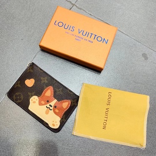 con caja lv louis vuitton tarjeta paquete carteras listo stock alta calidad moda impreso cuero pu tarjeta caso cartera para mujeres/hombres (1)