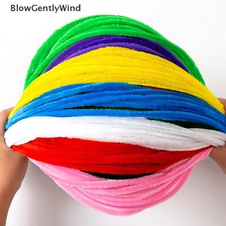 blowgentlywind 10pcs niños creativo colorido diy peluche palos limpiador de tuberías tallos juguete educativo bgw