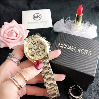 2021 moda clásica marca tres agujas MK reloj de pulsera (MICHAEL KORS) Simple dial romano HiMgh calidad pulsera de acero relojes de pulsera
