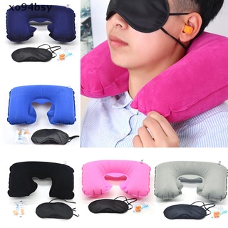 Xo94Bsy almohadilla inflable para cuello en forma De U/almohada para Dormir/tapón para oídos (Xo94Bsy)