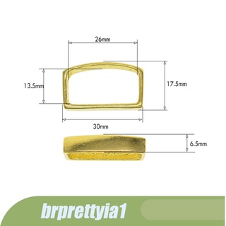 [BRPR1] Latón D cinturón de lazo hebilla para bolsa de cuero accesorios 26 Mm