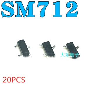 20pcs SM712.TCT SM712 SOT-23 protección contra rayos, calidad garantizada