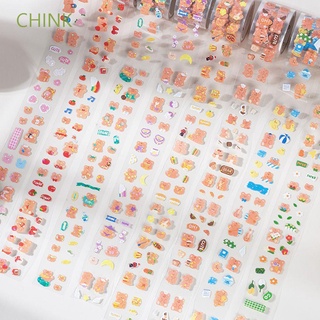 CHINK Art Craft Adhesive Masking Tape Calendar Scrapbooking Washi Tape Creative Album Journal Planner Diary Decor School Supplies Stationery Decorative Sticker Label