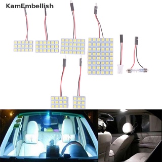 Interior del coche 5050 led luz blanca smd panel de la lámpara t10 festoon domo ba9s 12v 5w {bigsale}