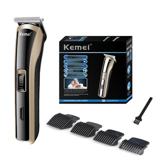 En STOCK Kemei Mesin Gunting Rambut Janggut Misai recargable eléctrico Trimmer pelo Clipper afeitadora barba maquinilla de afeitar Kit KM-418