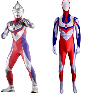 Ultraman Tiga Cosplay Disfraz De Superhéroe Spandex Halloween Mono Zentai