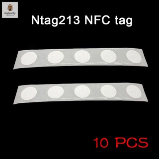 10pcs NFC Etiquetas Pegatina 13.56 MHZ 25mm Chip Universal Durable Para Teléfono Móvil