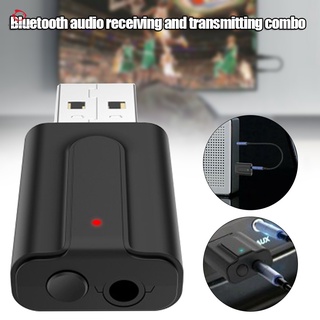 Transmisor Bluetooth Receptor Inalámbrico 3.5 Mm Aux Adaptador USB Portátil Coche Audio Música