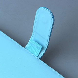 A6 - funda de piel sintética para cuaderno, cubierta de carpeta de diario, azul (5)