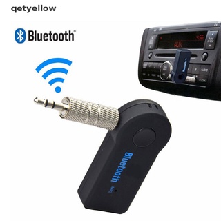 qetyellow receptor inalámbrico bluetooth de 3,5 mm usb para aux estéreo audio música coche adaptador micrófono co