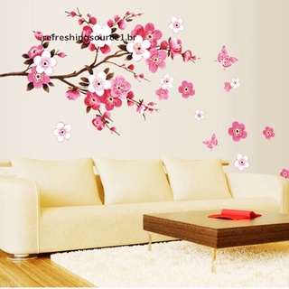 Fcc calcomanía removible De pared con Flores Para decoración De habitación/Mural/hogar